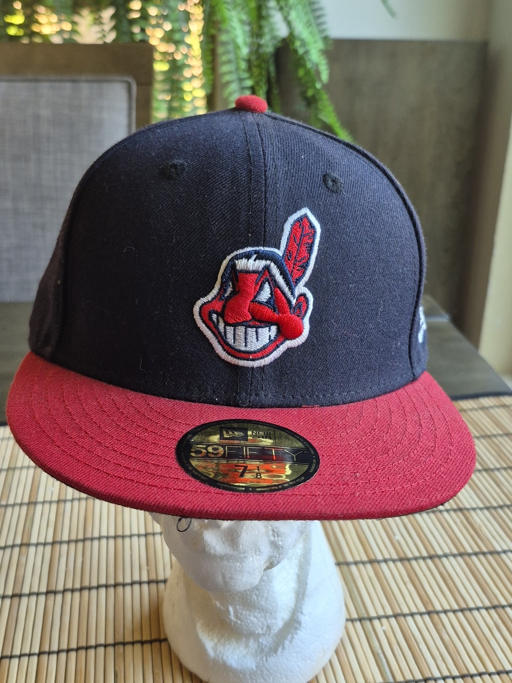 New Era Cleveland Indians Black and Red Fitted 59FIFTY Hat